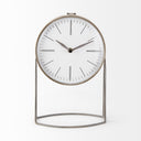 Aurus Matte Gray Metal Table Clock - Default Title