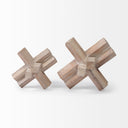 Vega II Large 7L x 7W Natural Wood Jack Object - Default Title