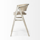 Tabitha 3075 Seat Height Beige FabricRattan Seat Blonde Wood Frame Bar Stool - Default Title