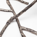 Vine I Distressed Silver Metal Creeper Five Candle Table Candle Holder - Default Title