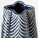 Bashir I Small Dark Navy Gloss Ceramic Vase - Default Title