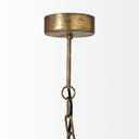 Chiron II 36L x 36W x 38H Gold Metal Globe Six Bulb Chandelier - Default Title