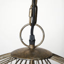 Chiron II 36L x 36W x 38H Gold Metal Globe Six Bulb Chandelier - Default Title