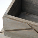 Niobe Set of 2 16L x 11W Gray Wooden Nesting Boxes - Default Title