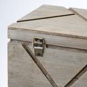 Niobe Set of 2 16L x 11W Gray Wooden Nesting Boxes - Default Title