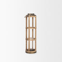 Andy I Large Natural Wood Cylindrical Lantern - Default Title