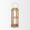 Andy II Small Natural Wood Cylindrical Lantern - Default Title