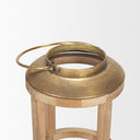 Andy II Small Natural Wood Cylindrical Lantern - Default Title
