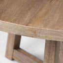 Legolas I 60 Round Brown Solid Wood Top Base Dining Table - Default Title