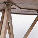 Legolas I 60 Round Brown Solid Wood Top Base Dining Table - Default Title
