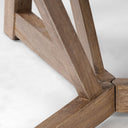 Legolas I 60 Round Brown Solid Wood Top Base Dining Table - Default Title