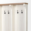 Fairview IV 61L x 17W White And Brown Wood With Storage Hall Tree - Default Title