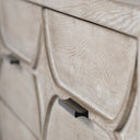 Giselle II Brown Fir Veneer WBlack Metal Leg 9 Drawer Sideboard - Default Title