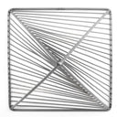 Risley 8L x 8W Gray Metal Triangular Decorative Object - Default Title