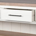 Fairview II White and Brown Two-Tone Stain Solid Wood Kitchen Island - Default Title