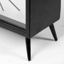 Lita Black Metal Rectangular Table Clock - Default Title