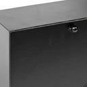 Lita Black Metal Rectangular Table Clock - Default Title
