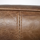 Flavelle I Brown Leather Cushion Seat and Solid Iron Base Accent Chair - Default Title