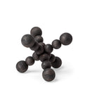 Carollan I Small 7L x 7W Black Geometric Wood Ball Jack - Default Title