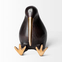 Dodo Kiwi 7L x 4W Black Cast Aluminum Mauritian Bird Sculpture - Default Title