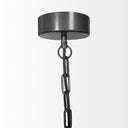 Liam I 32x30 Black Wooden Bead Bowl-Style Four Bulb Chandelier - Default Title