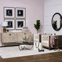 Excelsior I 72x183 Solid Wood Gold Metal Base 4 Cabinet Door SideBoard - Default Title