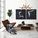 Flavelle I Brown Leather Cushion Seat and Solid Iron Base Accent Chair - Default Title
