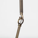 Desousa II 339L x 88W x 28H Champagne Metal Multi-Arm Three Light Chandelier - Default Title