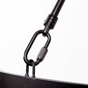 Decamp I 472x362 Black Metal Chassis Glass Tube Twelve Light Chandelier - Default Title