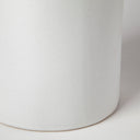 Kira I Small White Pinstripe Ceramic Vase - Default Title