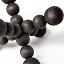 Carollan I Small 7L x 7W Black Geometric Wood Ball Jack - Default Title