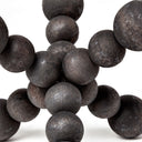 Carollan I Small 7L x 7W Black Geometric Wood Ball Jack - Default Title