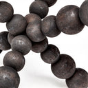 Carollan II Large 9L x 9W Black Geometric Wood Ball Jack - Default Title