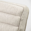 Ajax II Cream Fabric W Brown Wooden Frame Accent Chair - Default Title