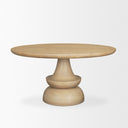 Crossman 60 Round Blonde Solid Wood Base Dining Table - Default Title