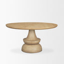 Crossman 60 Round Blonde Solid Wood Base Dining Table - Default Title