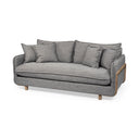 Roy I 84 Castlerock Gray Upholstered Three Seater Sofa - Default Title