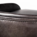 Hollyfield II Black Leather Seat Gold Metal Base Counter Stool - Default Title