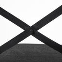 Etienne 2625 Seat Height Black Wood Seat Black Metal Base Stool - Default Title