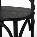 Etienne 2625 Seat Height Black Wood Seat Black Metal Base Stool - Default Title