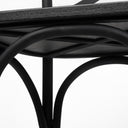 Etienne 2625 Seat Height Black Wood Seat Black Metal Base Stool - Default Title