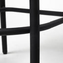 Etienne 2625 Seat Height Black Wood Seat Black Metal Base Stool - Default Title