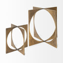 Lima II Large 10L x 10W Gold Geometric Decorative Object - Default Title