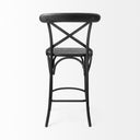 Etienne 2625 Seat Height Black Wood Seat Black Metal Base Stool - Default Title