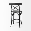 Etienne 2625 Seat Height Black Wood Seat Black Metal Base Stool - Default Title
