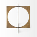 Lima I Small 6L x 6W Gold Geometric Decorative Object - Default Title