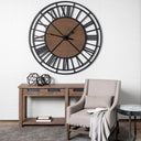Galenna III Large 10L x 10W Black Metal Circular Decorative Orb - Default Title