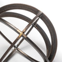 Galenna I Small 8L x 8W Black Metal Circular Decorative Orb - Default Title