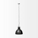 Minerva 19x22 Metallic Gray Hammered Detail Pendant Light - Default Title
