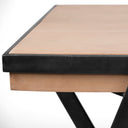 Steinbeck 61L x 2875W x 30H Light Brown Wooden Iron Frame Office Desk - Default Title